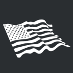 motif drapeau USA plat