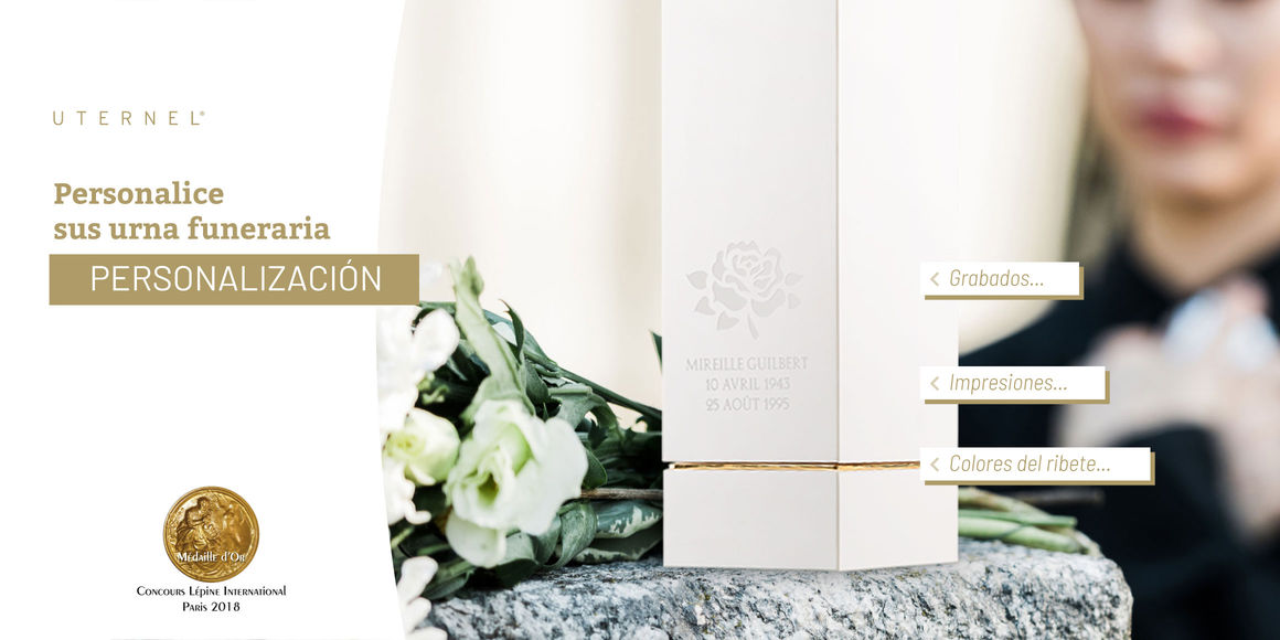 Customise your funeral urn : engraving, printing, colours of lid